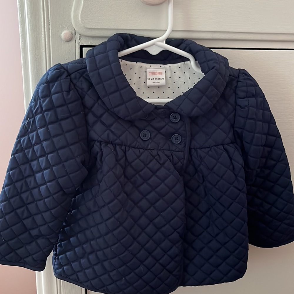 Navy quilted jacket 18-24 months